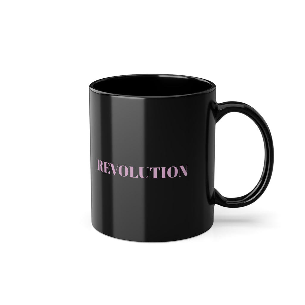 Pink Jumper Black Coffee Cup